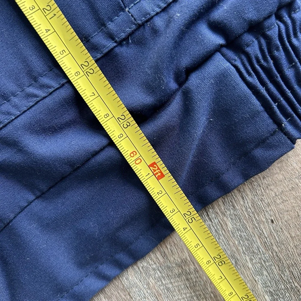 Vintage JCPenney The Men's Shop Navy Harrington Jacket Men's M Brass Zip